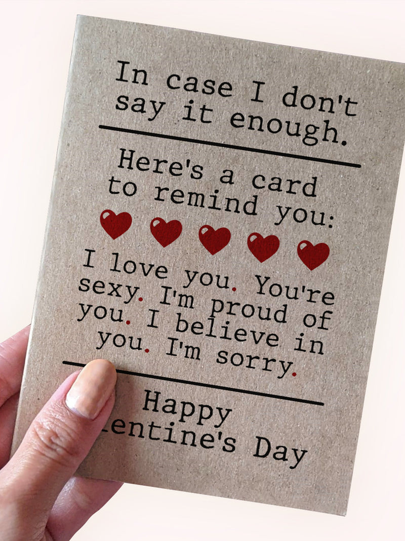 All The Things to Say Valentine's Card - Sweet Valentine's Day Card - Romantic Valentine's Day Card - Card for Husband - Card for Wife Love Romance Flower