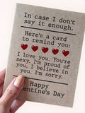 All The Things to Say Valentine's Card - Sweet Valentine's Day Card - Romantic Valentine's Day Card - Card for Husband - Card for Wife Love Romance Flower