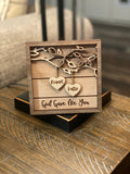 Personalized Wooden Sign | 3D Couple's Names | Wedding Gift | Anniversary Gift ANNIVERSARY