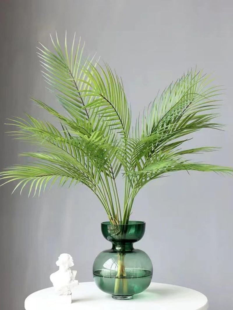 Palm Leaves Artificial Faux Plant Home Decor Plants for Bouquet , Dypsis Lutescens Leaves , 3 Style_5 Sizes faux plants