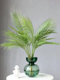 Palm Leaves Artificial Faux Plant Home Decor Plants for Bouquet , Dypsis Lutescens Leaves , 3 Style_5 Sizes faux plants
