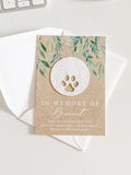 Plantable Pet Memorial Card Seed Paper And Mailing Envelope: Pet Sympathy Gift For Animal Loss, Cat or Dog Paw Print sympathy flower