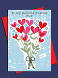 Wife Valentine Card, To My Blooming Gorgeous Wife, With Love, Romantic, Anniversary, Love Occasions Love Romance Flower