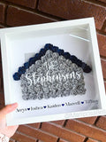 House Flower Box | Gift For New Home Owner, Personalized Family Wall Decor, Gift For A Family, House Warming Gift, Home Gifts For New House house warming flower