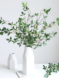 Ficus Microcarpa Branch Real Touch Artificial Faux Plant Home Decor Plants for Bouquet , 2 Sizes faux plants