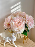 Faux Huge Peony Stem - Artificial Flower - Light Pink silk flower
