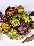 Artificial Cynara Scolymus Quality Artichoke Fruit Fake Vegetable Home Decoration Dining Table Centerpiece Party Floral Ornament Arrangement faux plants