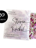 30 Personalized Biodegradable Wedding Confetti Packets | Real Flower Petals wedding flower