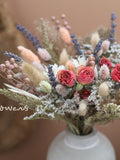 Lavender & pink dried flowers bouquet  l Gift for her Bouquet