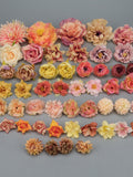 49Pcs Artificial Silk Flower Combo Set/4-13cm Rose Peony Bulk Fake Flower for Handmade DIY Wedding Home Decor Accessory Crafts Flower Bag silk flower