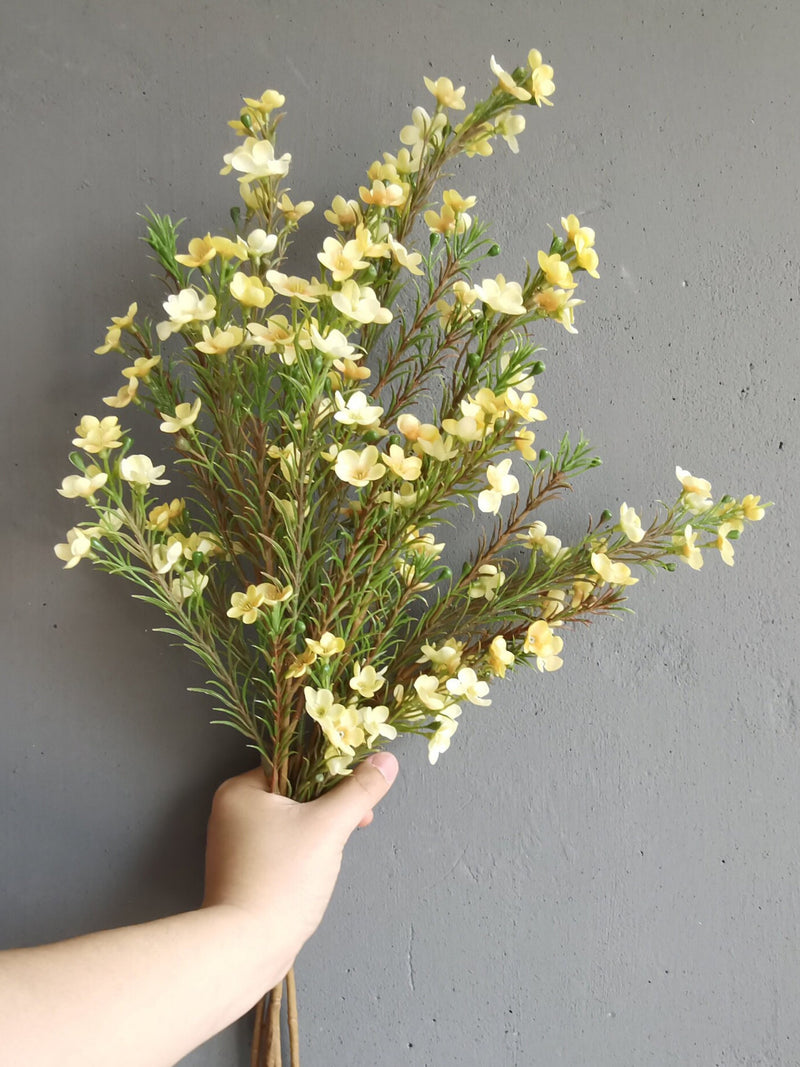 Yellow Artificial Plum Blossom, Yellow Wildflowers, Faux Flowers, Silk Flowers, Home Decoration, Flower arrangement silk flower