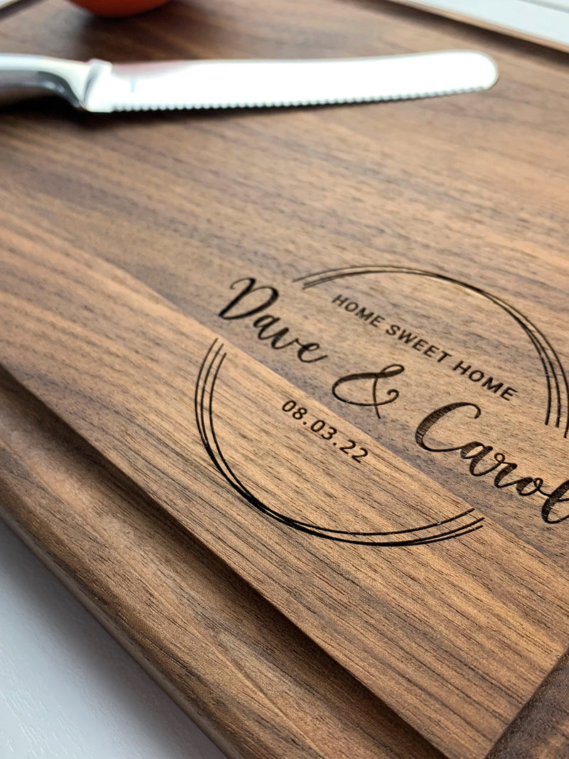 Personalized Cutting Board, Engraved Cutting Board, Couples Gift, Wedding Gift, Engagement Gift, Anniversary Gift, House Warming Gift, 064 ANNIVERSARY