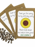 Personalised Birthday Seed Packets Envelopes with Seeds | Eco Friendly Party Bags | Sunflower Seeds | Party Gift Bag | Birthday Thank You FLOWER DELIVERY