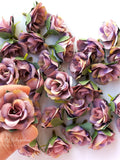 24pcs light purple mini roses , Silk Flowers,Millinery, Flower Crown, Hair Accessories, Corsage,DIY Wedding Bridal,  lf009-light purple silk flower
