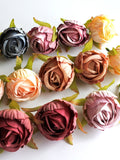 10pcs roses  , pink Silk Flowers,Millinery, Flower Crown, Hair Accessories, Corsage,DIY Wedding Bridal,cream rose ,purple rose lf020 silk flower