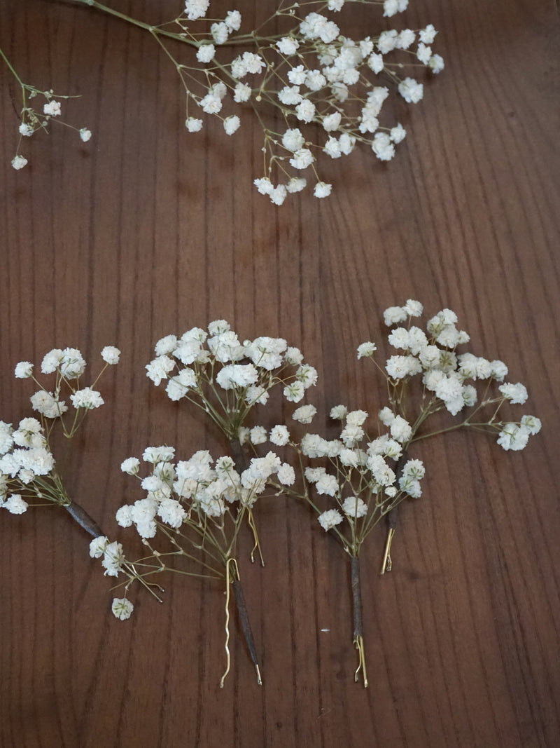 5 -24 pieces Baby's Breath Hair Pin, Gypsophila Hair Pin, Baby's Breath Bridal Hair Pin,  Bridal Hair Accessories, Dried Flower Hair Pins wedding flower