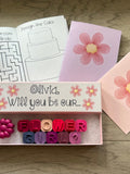 Flower Girl Proposal or Flower Girl Thank You Crayon Gift for Wedding Reception wedding flower
