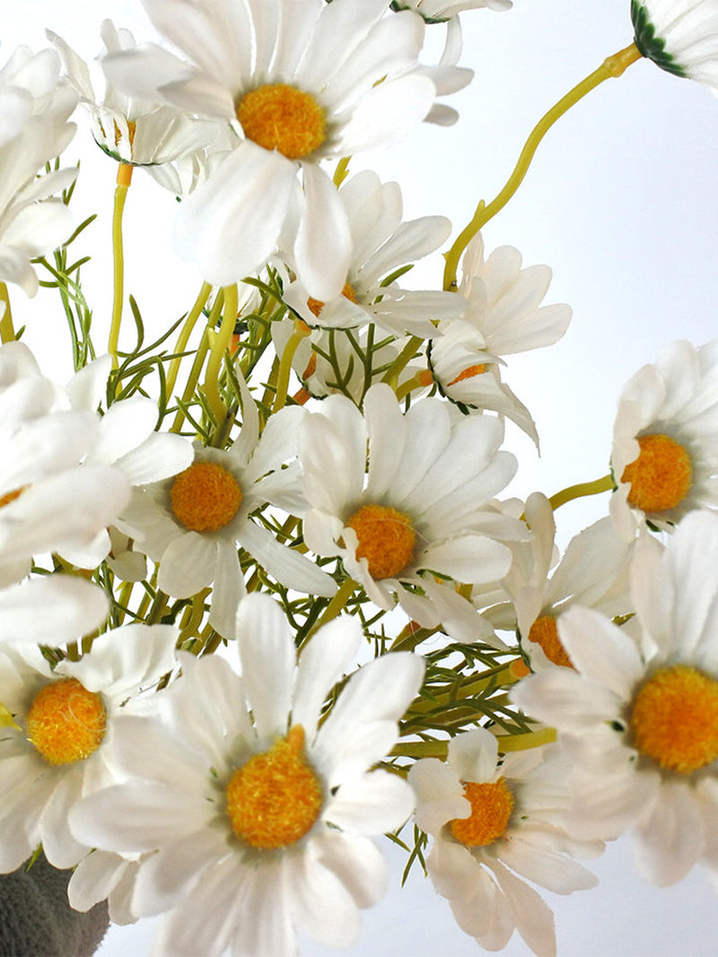 6 bunches of daisies_White Artificial Daisy Silk Flowers Bouquet, Party decoration, Wedding decor, Home Decor,  flowers white Daisy w003 silk flower