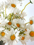 6 bunches of daisies_White Artificial Daisy Silk Flowers Bouquet, Party decoration, Wedding decor, Home Decor,  flowers white Daisy w003 silk flower