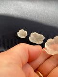 cut fabric flowers 25pcs Stiff 3D silk organza satin Petals 3d petals BRIDAL lace, embellishment, Appliques Handmade wedding, code: i4p silk flower