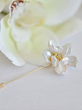Handmade Pearl Flower Brooch Blooming Floral lapel Pin,best gift for her,baroque pearl gift_MotherÕs Day gift,bridal pin,unique wedding gift FLOWER DELIVERY