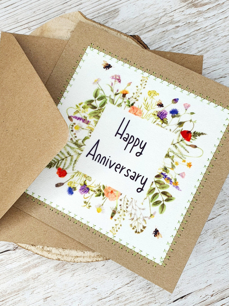 Anniversary Card | Happy Anniversary | To You Both | Anniversary Wishes | Greeting Card | Wildflower ANNIVERSARY