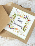 Anniversary Card | Happy Anniversary | To You Both | Anniversary Wishes | Greeting Card | Wildflower ANNIVERSARY