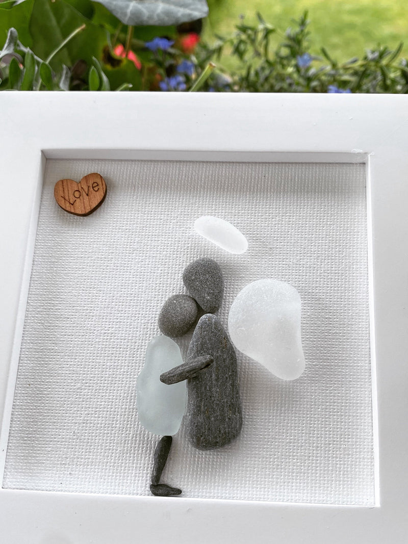 Memorial Gift Sorry for your loss Gift Sea Glass Art Sympathy Gift for friend Loss of Loved One Grief Loss of Mother Grief Gift (4) sympathy flower