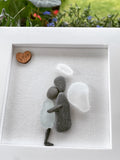 Memorial Gift Sorry for your loss Gift Sea Glass Art Sympathy Gift for friend Loss of Loved One Grief Loss of Mother Grief Gift (4) sympathy flower