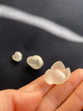 cut fabric flowers 25pcs Stiff 3D silk organza satin Petals 3d petals BRIDAL lace, embellishment, Appliques Handmade wedding, code: i4b silk flower
