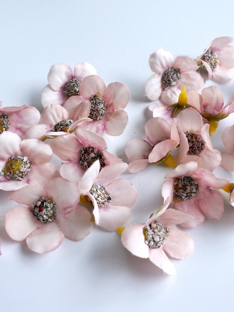 50 Tiny Blossoms flowers , light pink Silk Flowers,Millinery, Flower Crown, Hair Accessories, Corsage,DIY Wedding Bridal, lf018 mini flowers silk flower