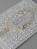 Quilled sympathy card, handmade, paper quilling flowers sympathy flower