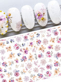 Nail Autumn Stickers Floral Blossom Design Stickers Flowers Art Craft Manicure Decor Tools FLOWER DELIVERY