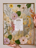 Custom Pressed Flower Frame - Wedding Flowers or Other Event Flowers wedding flower