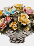 Vintage Capodimonte flower baskets - Italian ceramic centrepieces (lot of 4) flower spore