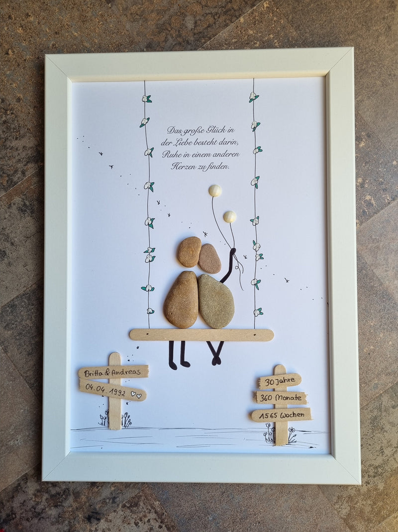 Pearl wedding gift, special gift for the 30th wedding anniversary, personalized gift 30 years, wedding gift for the pearl wedding ANNIVERSARY