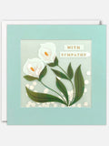 Lilies Sympathy Card with Paper Confetti - Paper Shakies by James Ellis sympathy flower