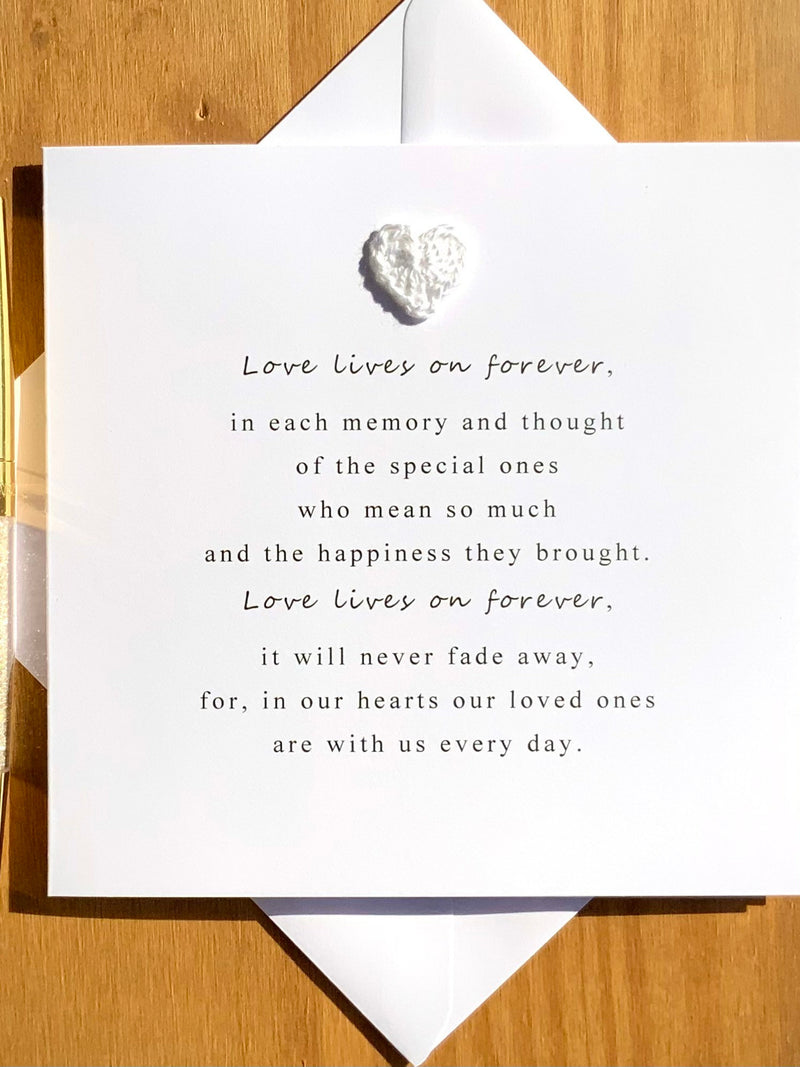 Sympathy card, condolences, bereavement card, thinking of you, sympathy poem, TLC0023 sympathy flower