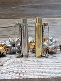 Bullet Casing Boutonniere Shell- Wedding Boutonniere - Brooch - Bullet Pin - Rustic Wedding- Flower Vase - wedding flower