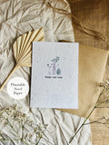 New Home Plantable Seed Card - House Warming Seeded Card - Moving Wildflower Card - Eco-Friendly Cards - Bee Friendly - Flower Cards house warming flower