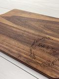 Personalized Paddle Board, Engraved Cutting Board with Handle, Wedding Gift, Engagement Gift, Anniversary Gift, House Warming Gift, 080 house warming flower