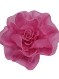 M&S Schmalberg 4.5" Modern Rose Couture Pink Silk Flower Brooch Pin silk flower