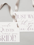 Set of 2 Personalized Wedding Signs for Flower Girl/ Ring Bearer 1122 wedding flower