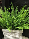 Artificial Fern Plant, Realistic Tropical Greenery, Home Floral Ornament, Window Flower Decor, Outdoor Garden Craft, Garland Wreath Grass faux plants