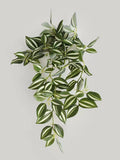 18" Tradescantia Hanging Plant Artificial Faux Plant Home Decor Plants in 3 Colors faux plants