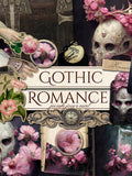 Gothic Romance Junk Journal Kit: Printable Pages, Cover, Ephemera Pockets, Envelope, Tags, Floral Skulls, Writing Paper (Digital Download) Love Romance Flower