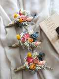 Vibrant Boho Boutonniere l Dried Flowers Boutonniere wedding flower
