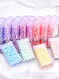 3mm Opaque Matte Cream Color Seed Beads in Small Box Container 8/0 - 350 Pieces - High Quality Seed Beads Creamy Colors - Pastel Seed Beads seeds bulk