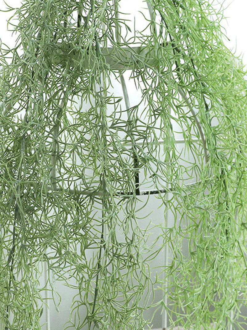 Artificial Air Grass Long Vine, Fake Air Plant, Realistic Hanging Wall Greenery, Home Floral Decor, Wedding Party Arch Flower Arrangement faux plants