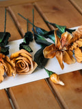 Leather flowers in any colors!, single one or full bouquet. ANNIVERSARY